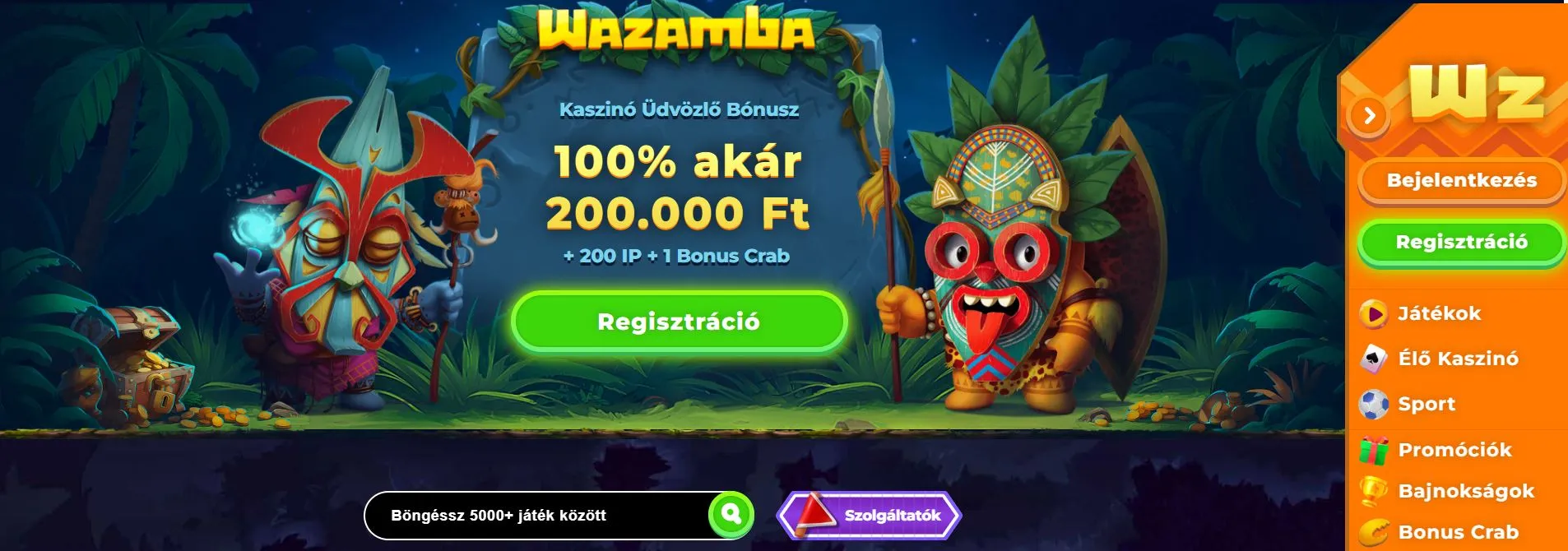 új online Kаszіnók Wazamba